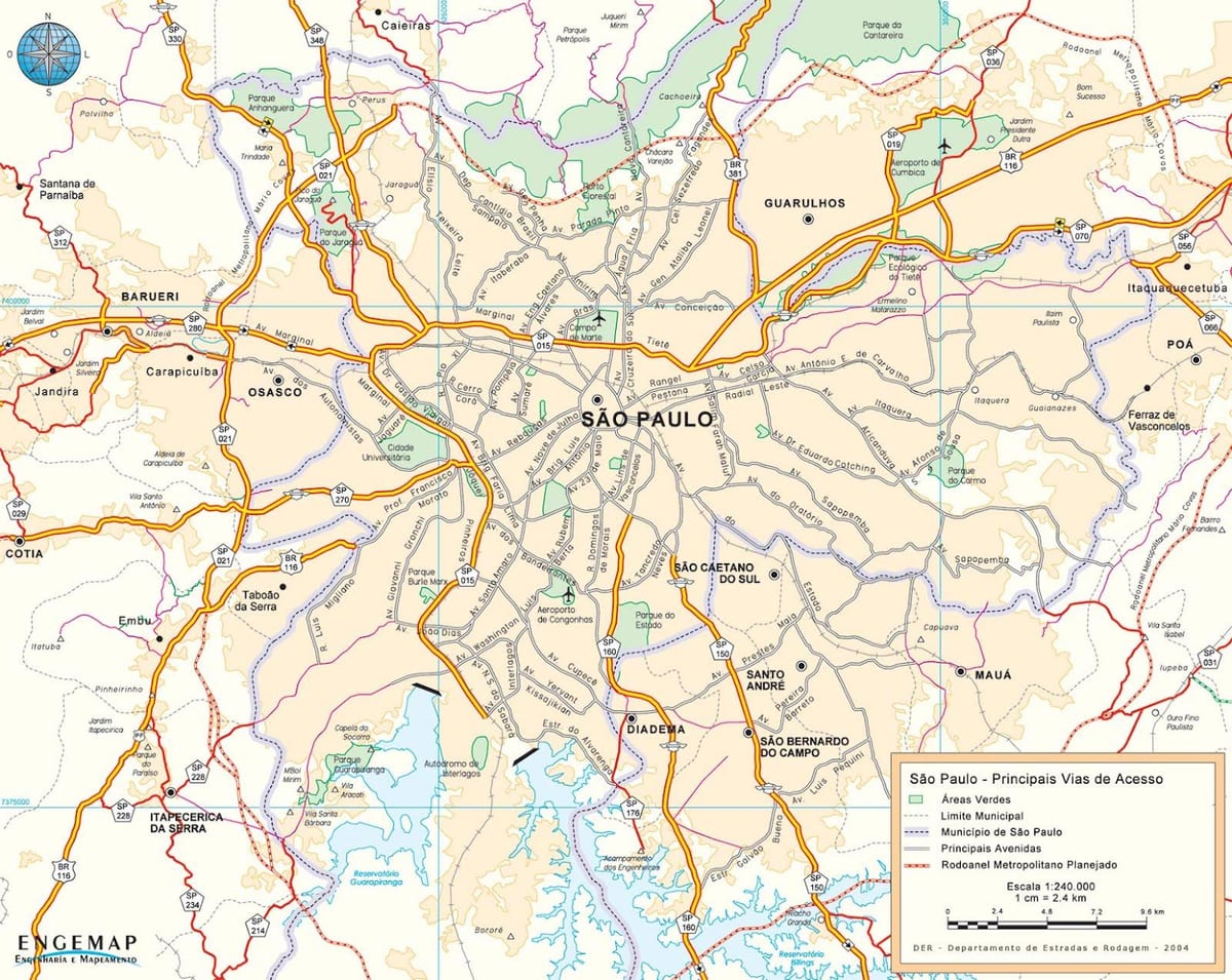 kartta São Paulo